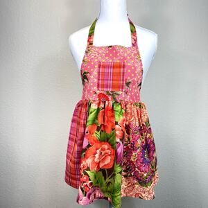 April Cornell Girls Floral Patchwork Kitchen Chef Apron Garden‎ Country Cotton
